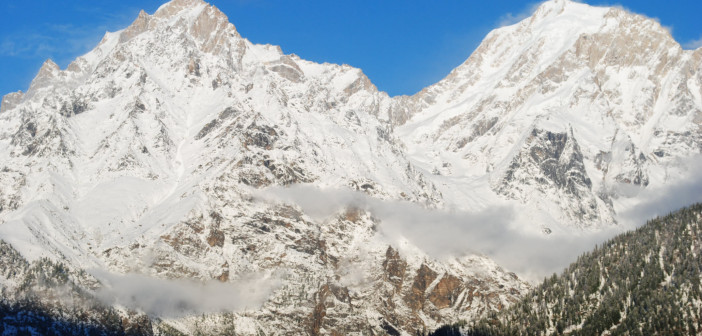 Magnificent view of Raldang Peak in Kalpa - Kinnaur Valley