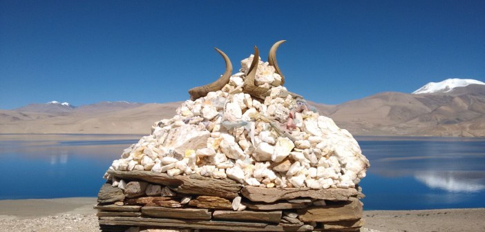 Piles of Prayers at Tso Moriri, Ladakh