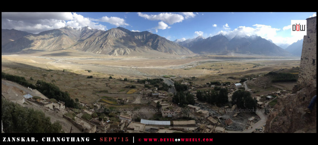 Aerial view from Karsha Monastery