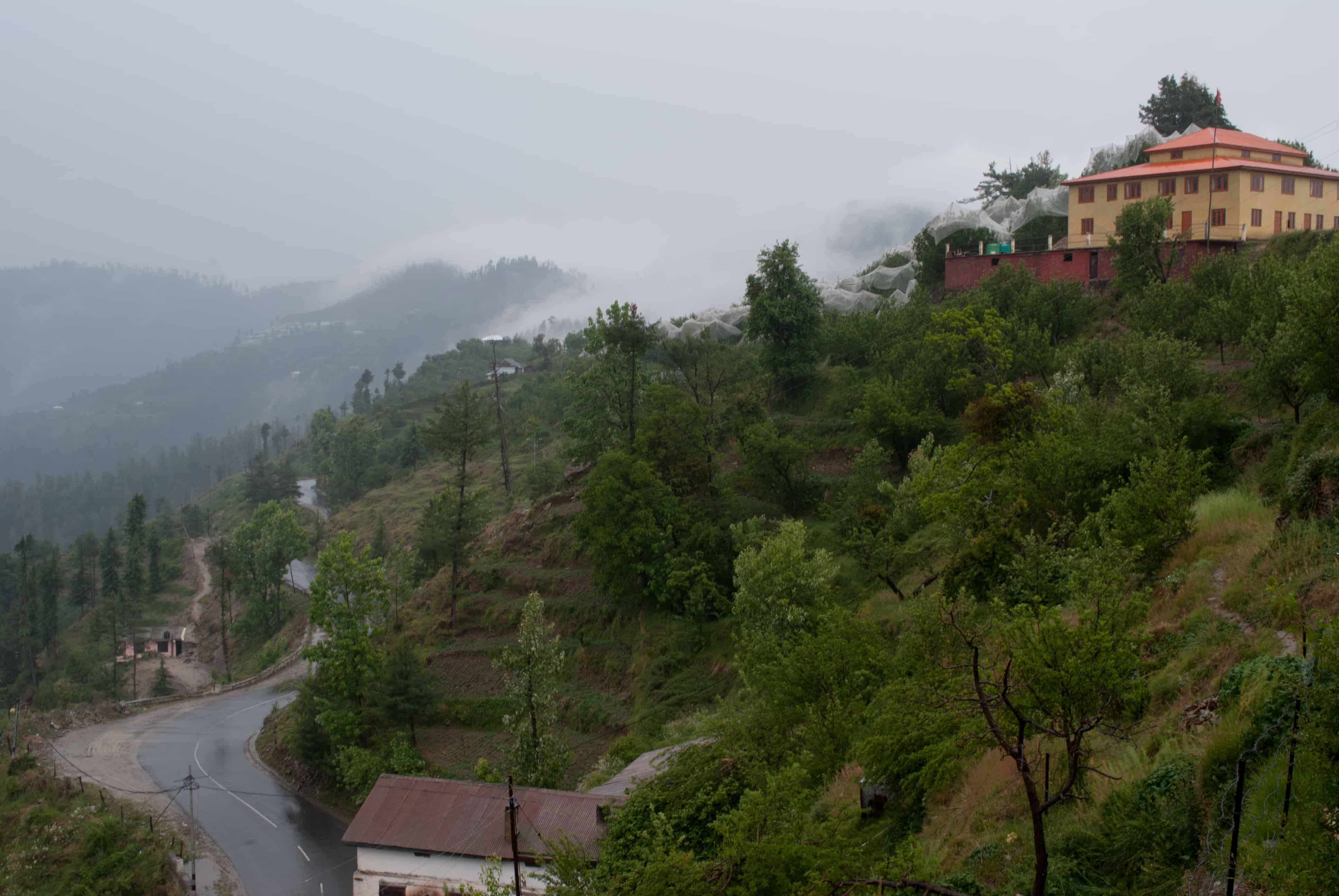 Beautiful and refreshing weather in lower hills when it rains in Himachal