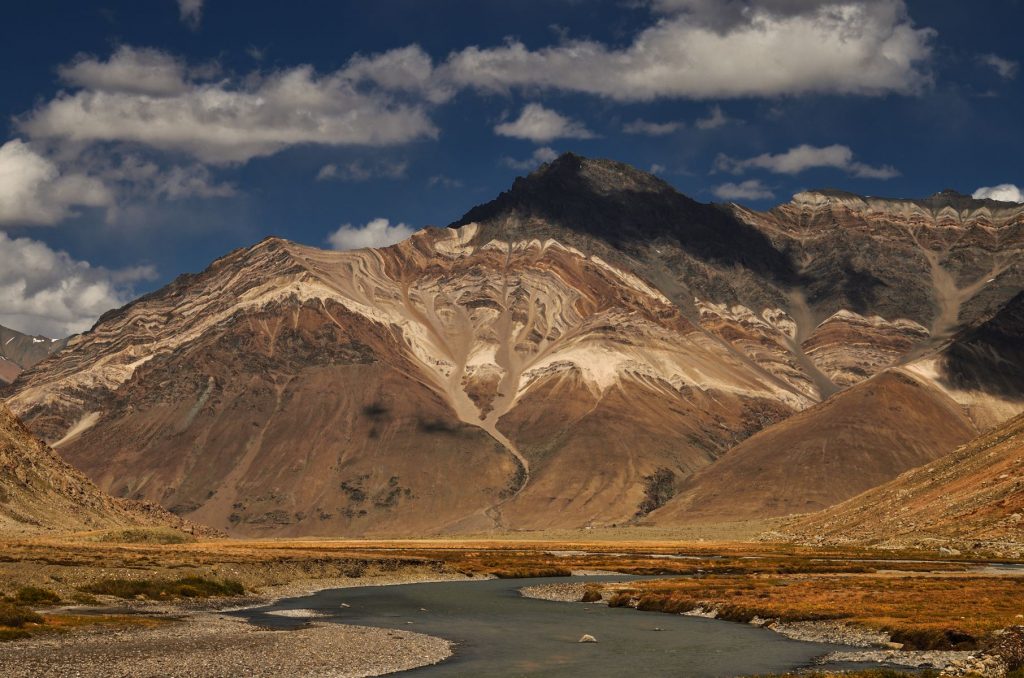 Zanskar River with an amazing backdrop