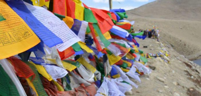 North Sikkim - Prayer Flags at Gurudrongmar