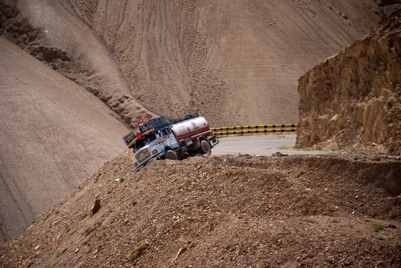 Fuel Carrying Truck on Srinagar Leh Highway