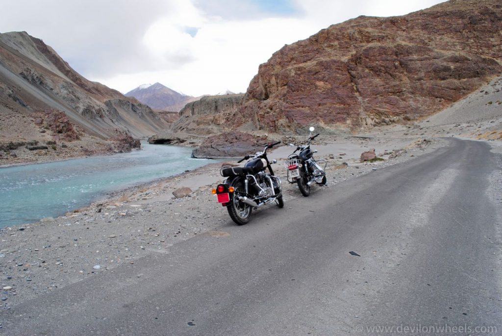 Bike Ride near Indus Zanskar Sangam