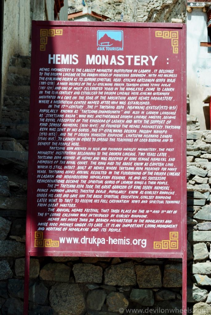 About Hemis Monastery