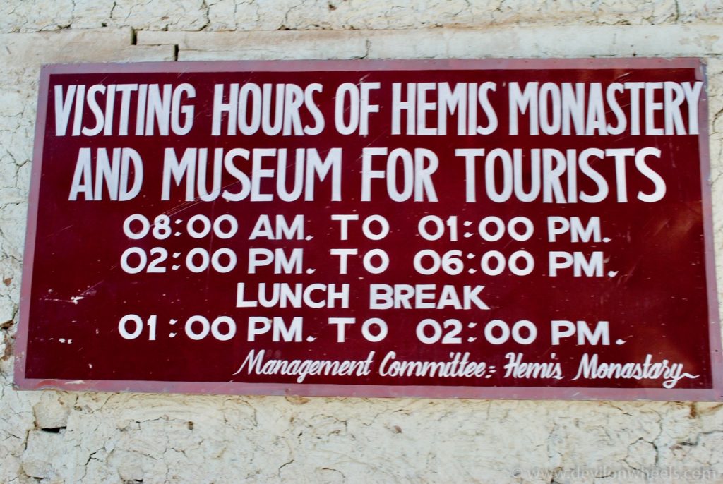 Hemis Monastery Visiting Hours for Tourists