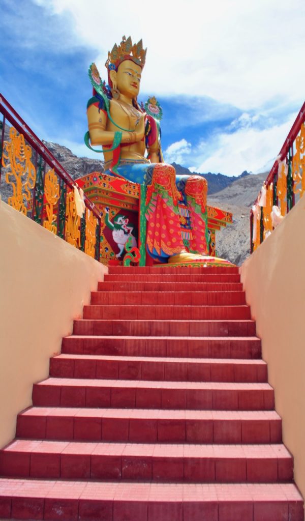 Steps to Nirvana at Diskit Monastery