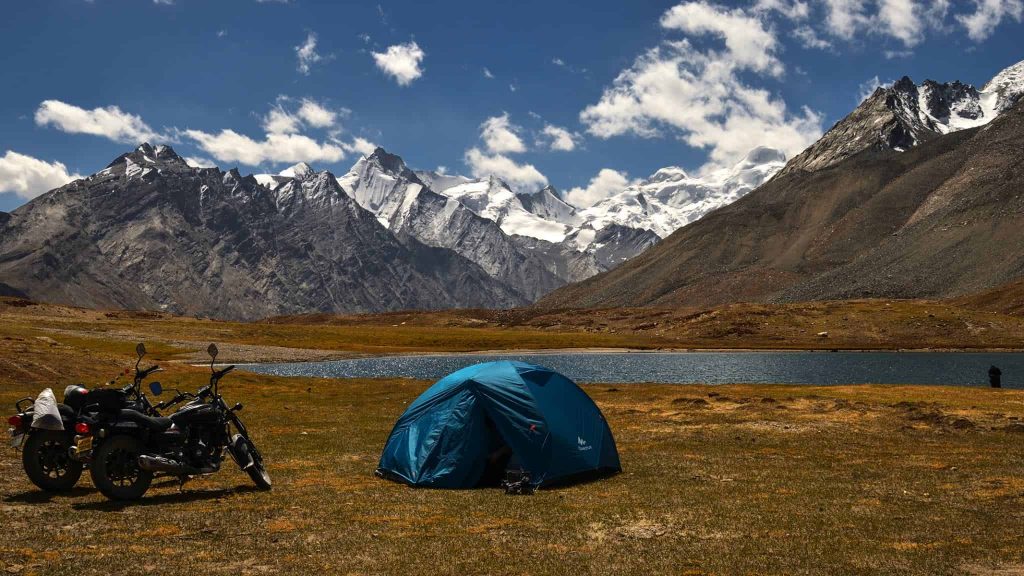 Camping helps to make a budget trip to Zanskar Valley