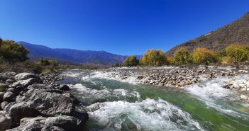 Paro Chu River in Western Bhutan