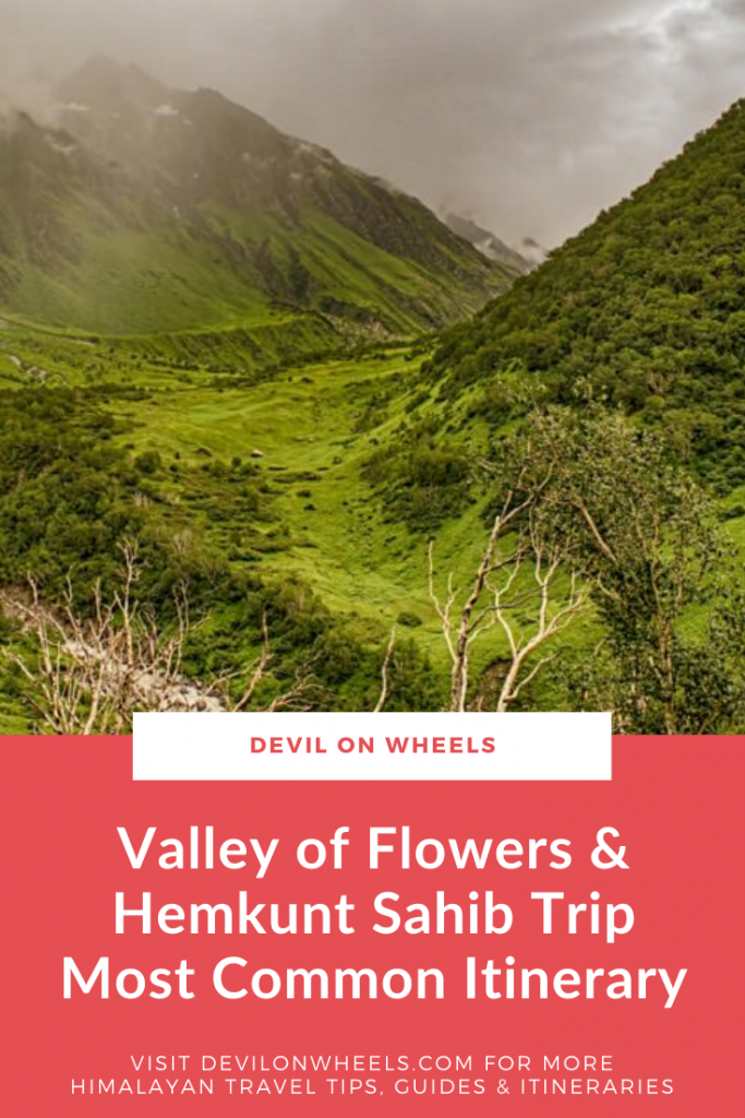 Valley of Flowers & Hemkunt Sahib - Most Common Itinerary