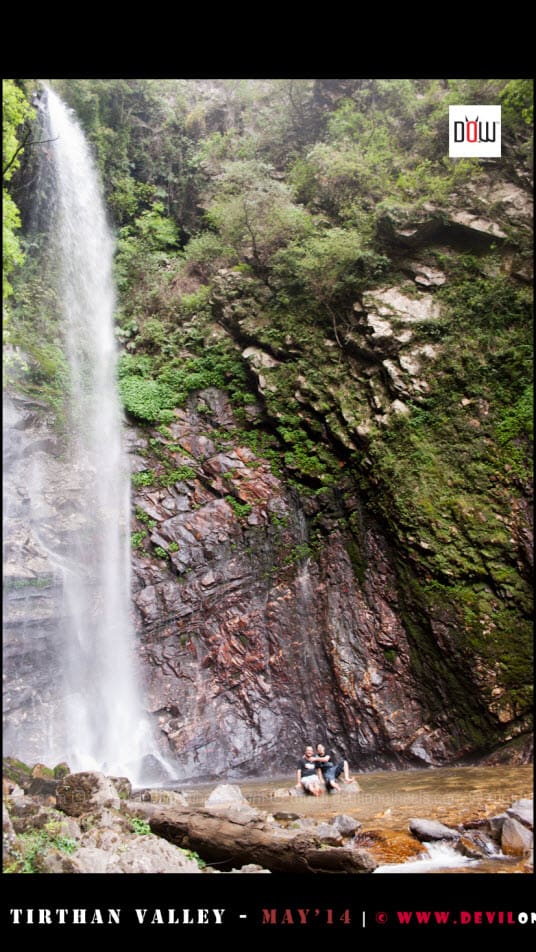 The Waterfall in Tirthan Valley