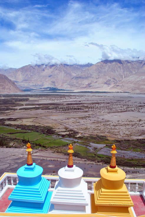 Views from Diskit monastery, Nubra Valley of Leh - Ladakh