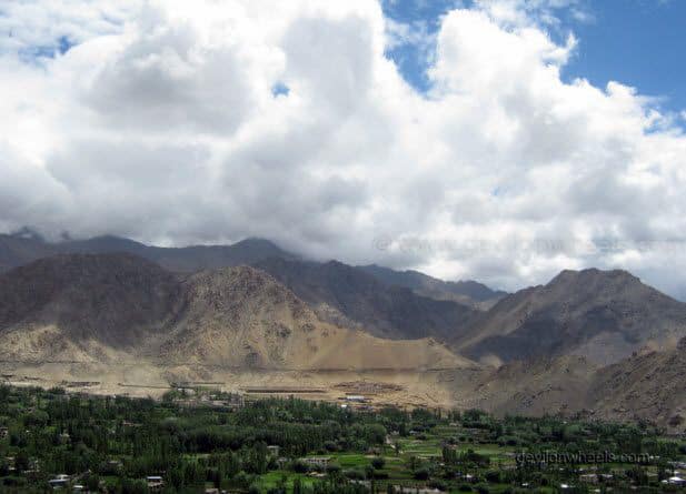 Views from Shanti Stupa in Leh - Ladakh
