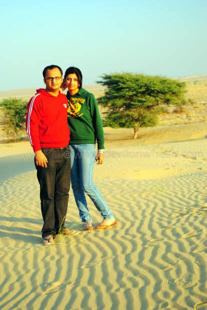 Dheeraj Sharma in Sam Sand Dunes, Jaiselmer