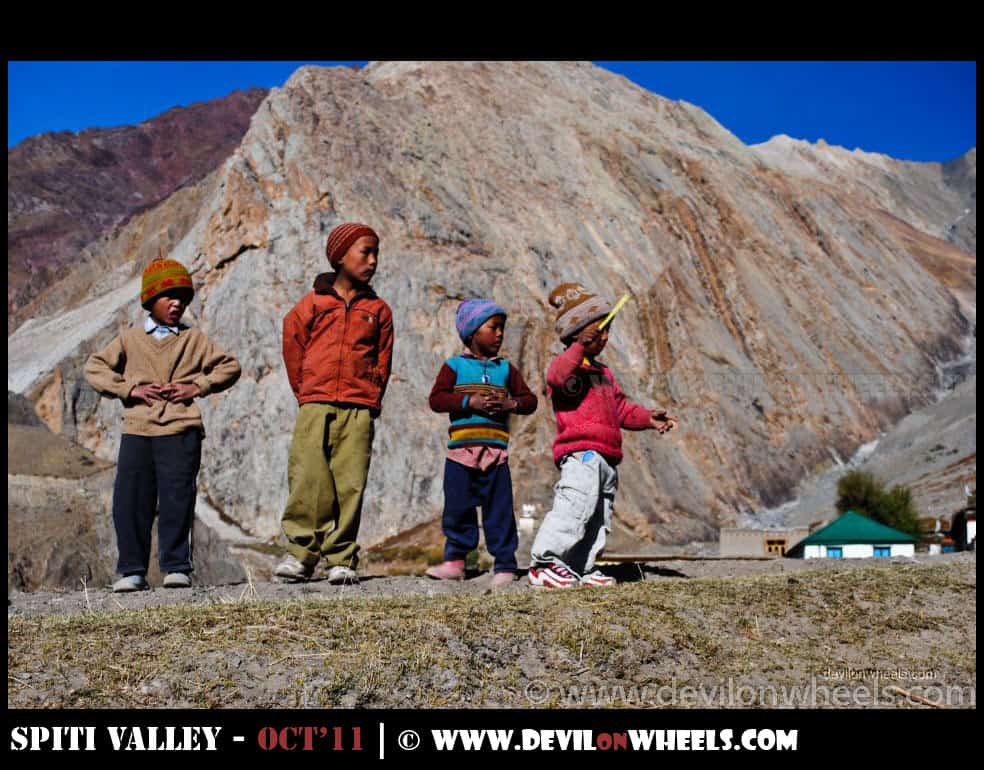 Children at Mud Village in Pin Valley