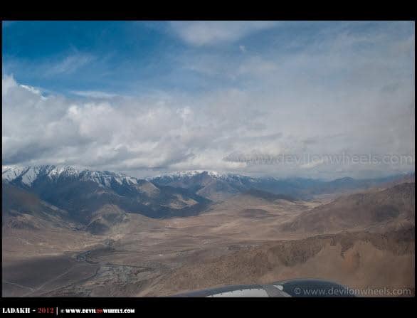 Approaching Leh - Ladakh... An Aerial View...