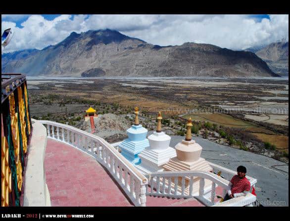 Himanshu at Deskit Monastery