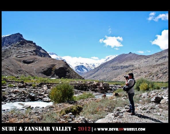 Shooting the Parkachik Glacier in Suru Valley