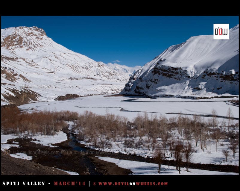 Those Frozen Moments from Spiti River