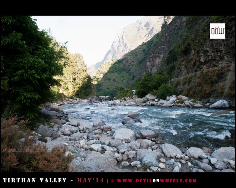 The ever serene, Tirthan River